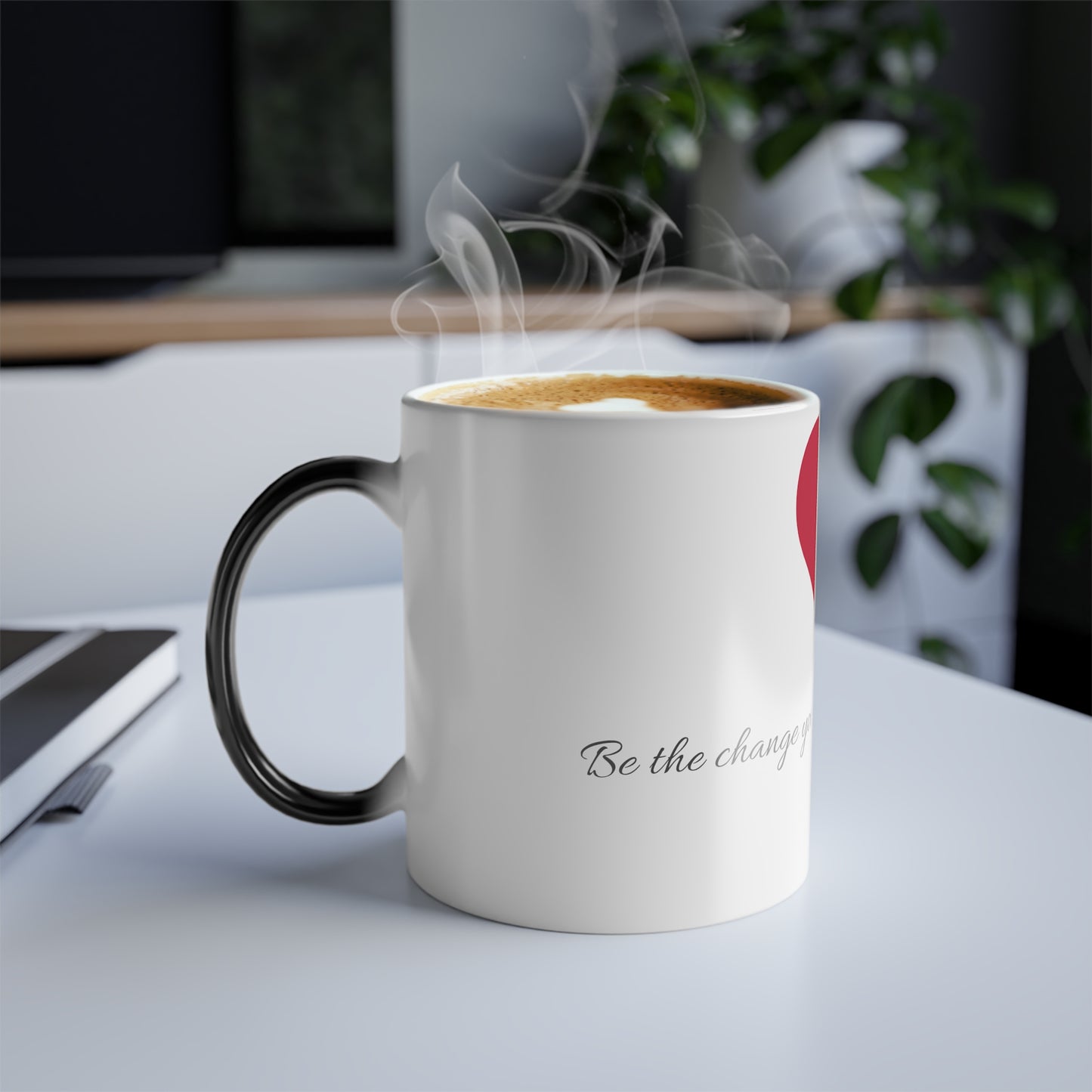 Color Morphing Mug - Be the change you want to see in the world, 11oz