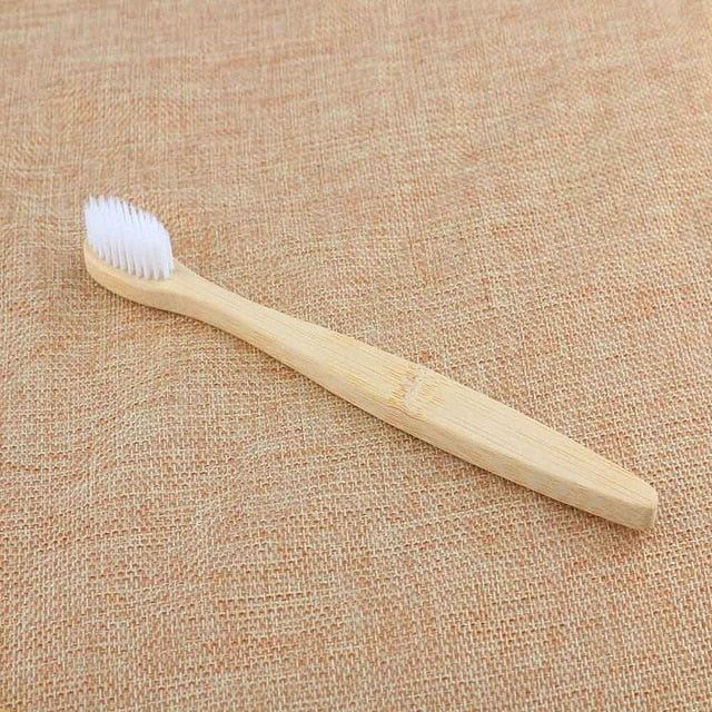 Personal Environmental Bamboo Charcoal Toothbrush For Oral Health Low, Soft Bristle, Wood Handle Toothbrush