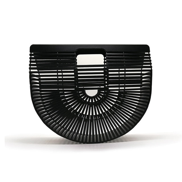Bamboo Handbag Purses And Handbags Wooden Clutch Lurury Designer Women Bag Summer Beach Bags Hollow Out Casual Bamboo Purses