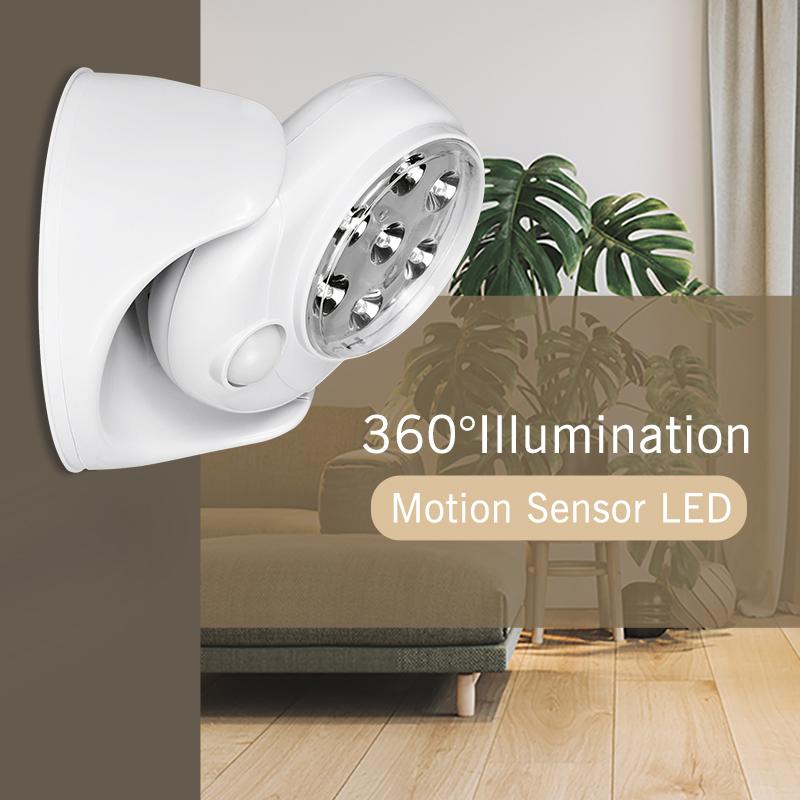 7 LED Night Light Magnetic Wireless Eco-friendly Wall Lamp