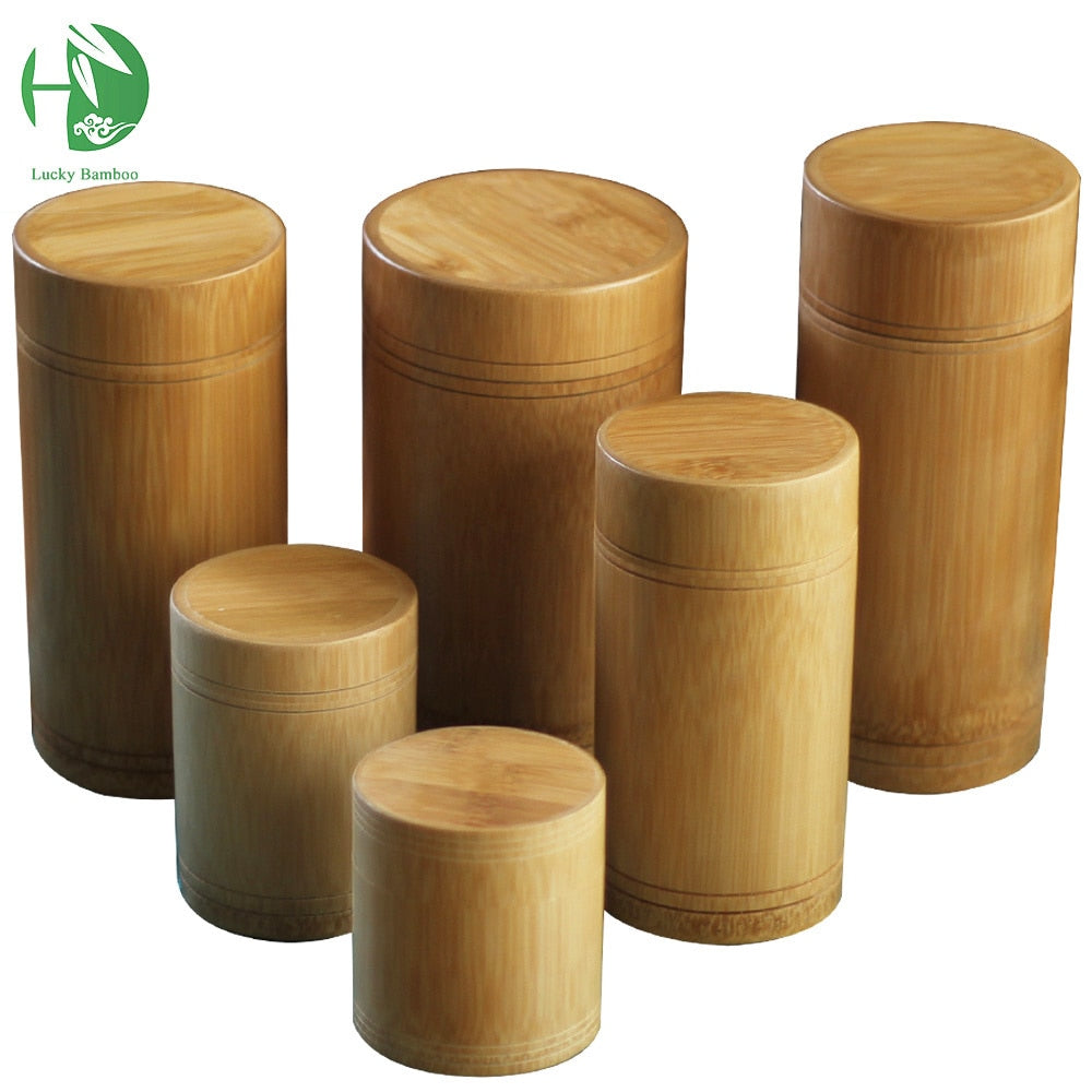 Bamboo Storage Bottles