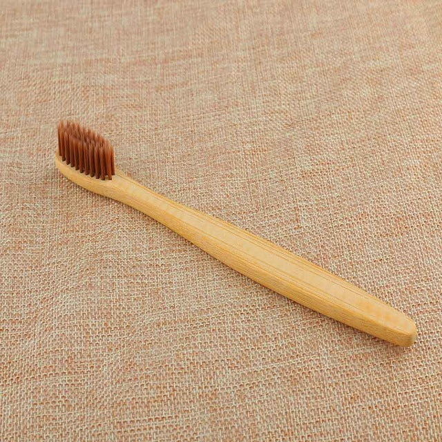 Personal Environmental Bamboo Charcoal Toothbrush For Oral Health Low, Soft Bristle, Wood Handle Toothbrush