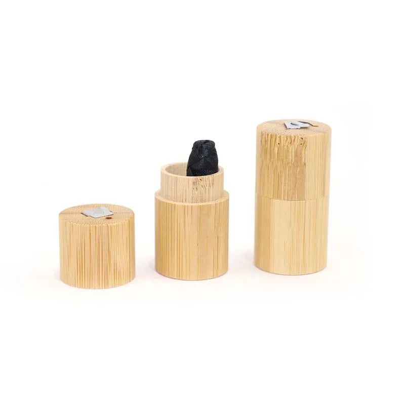 100% Biodegradable Dental Floss With Round Bamboo Case