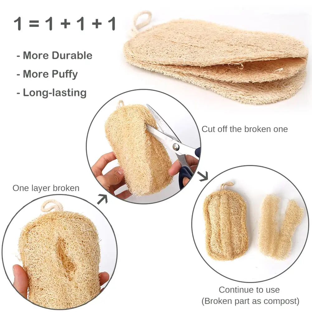 Natural Loofah Sponge, Biodegradable, Compostable