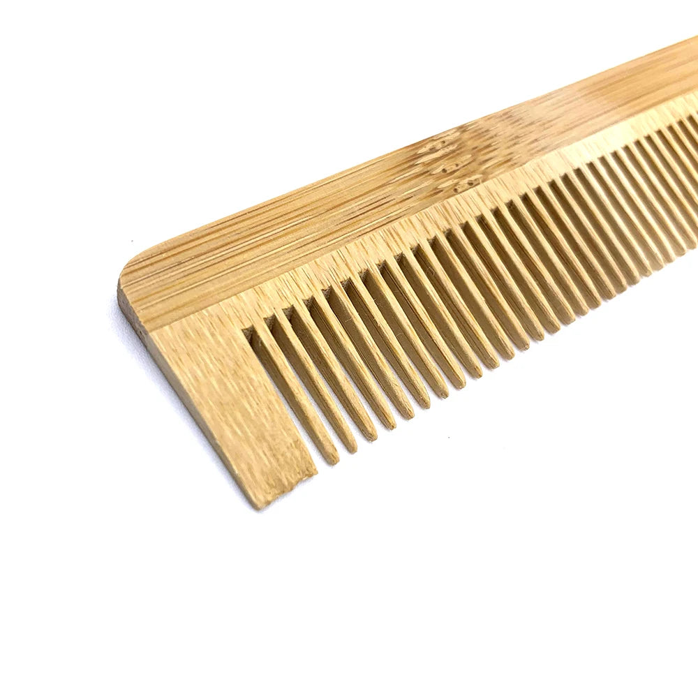Natural Eco Biodegradable Bamboo Comb 2Pcs