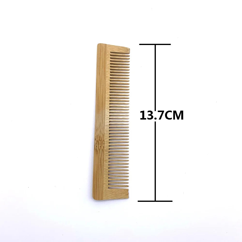 Natural Eco Biodegradable Bamboo Comb 2Pcs