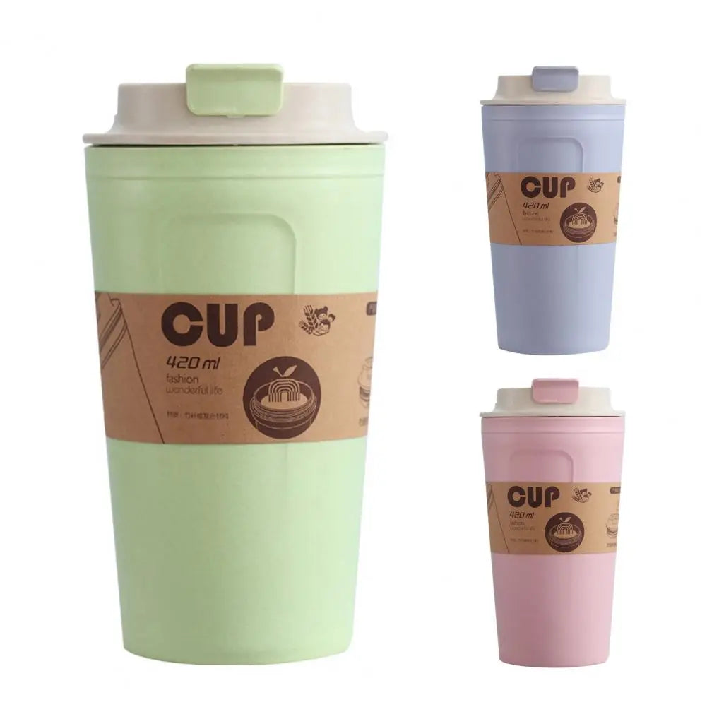 Coffee Cup BPA Free Portable Reusable Bamboo Fiber Sustainable Eco Friendly Non-slip Travel Leak Proof Convenient Tumbler Mug