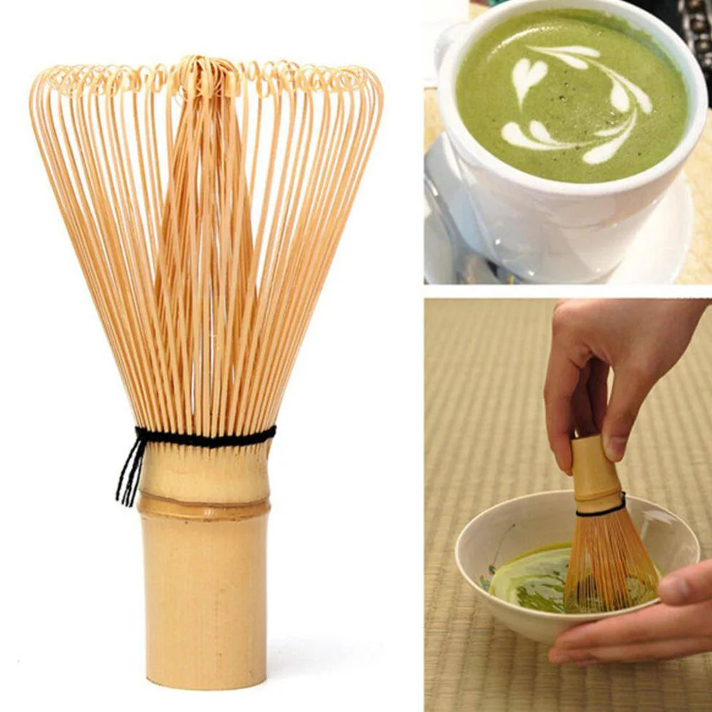 Matcha Tea Whisk for Matcha Tea Preparation Traditional Matcha Whisk Made from Durable and Sustainable Golden Bamboo