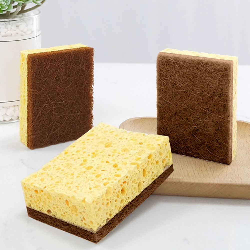 Non Scratch Plant Based Compostable Scrub Sponge 5 pcs