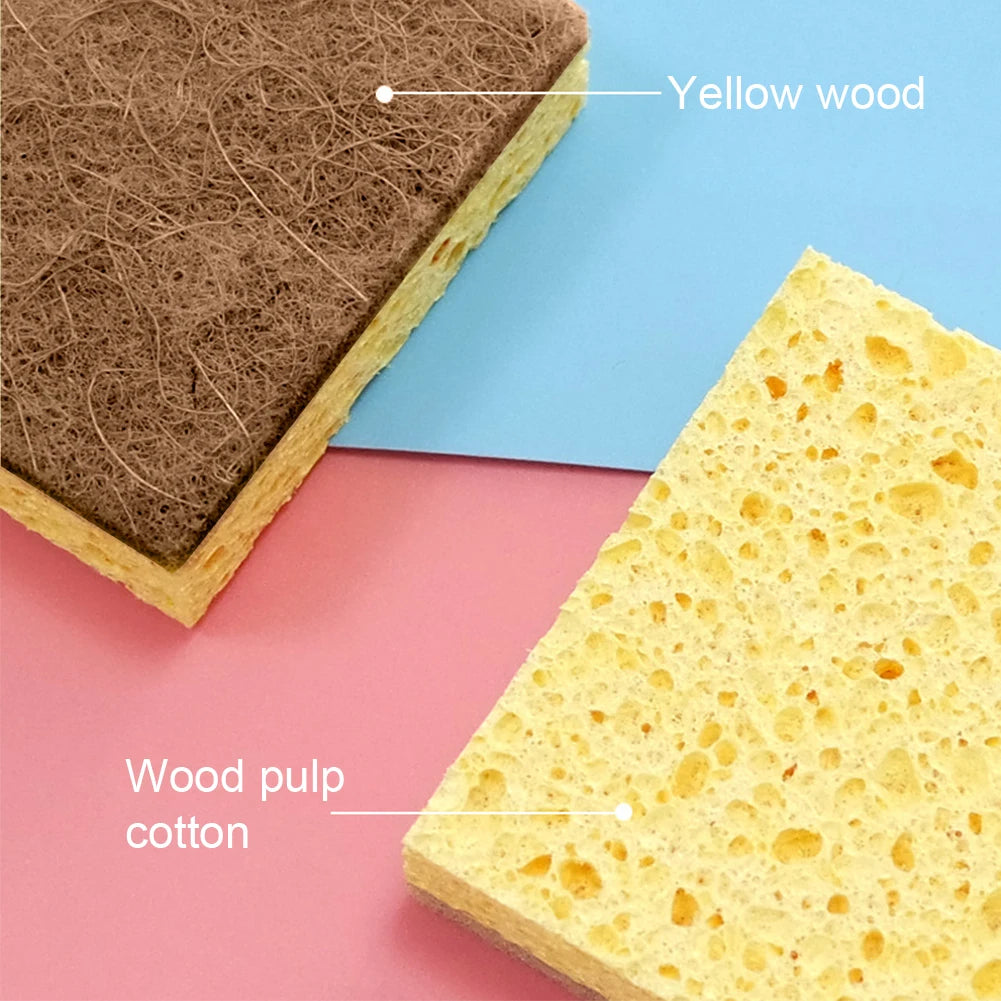 Non Scratch Plant Based Compostable Scrub Sponge 5 pcs