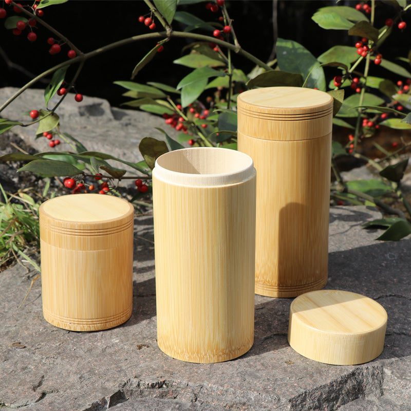 Bamboo Storage Bottles
