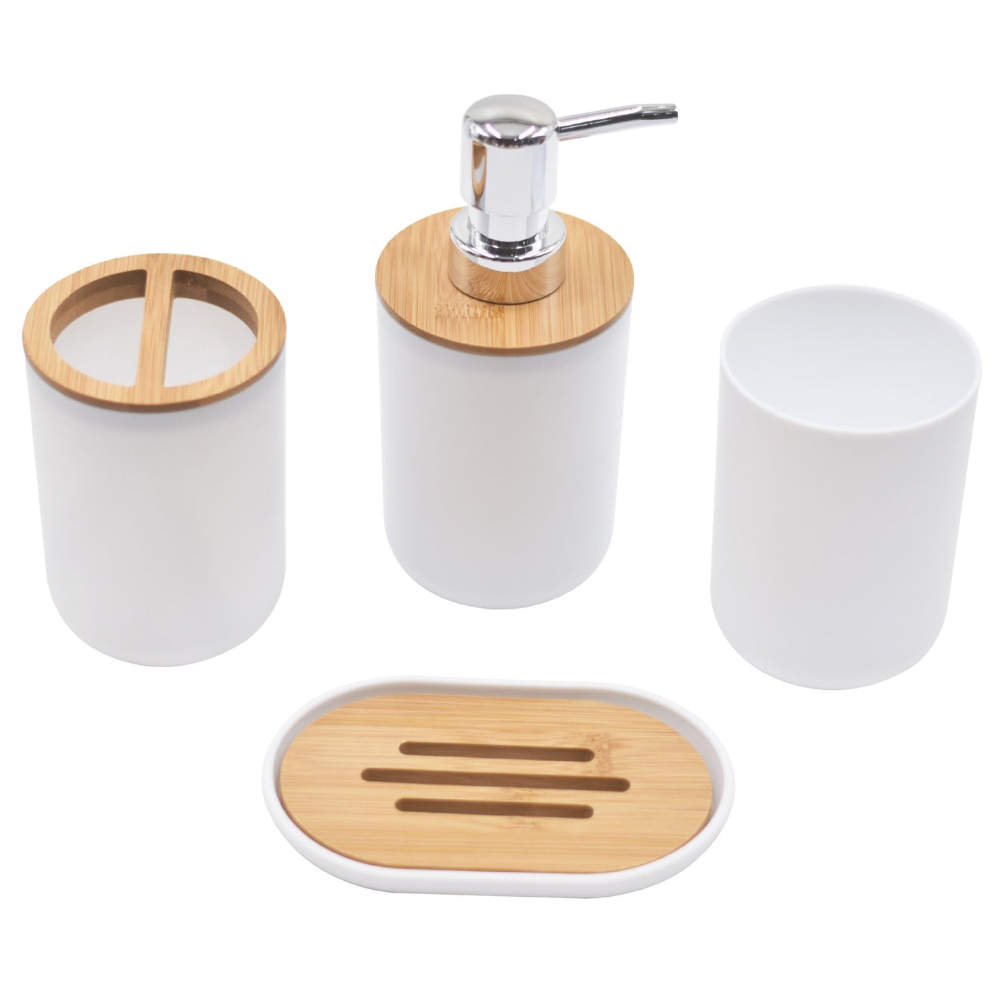 Luxury Bamboo and Wood Bathroom Set