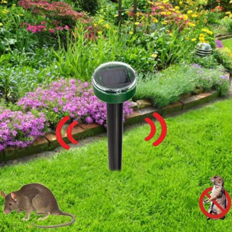 Eco-Friendly Solar Power Ultrasonic Gopher Mole Snake Mouse Pest Reject Repeller Control