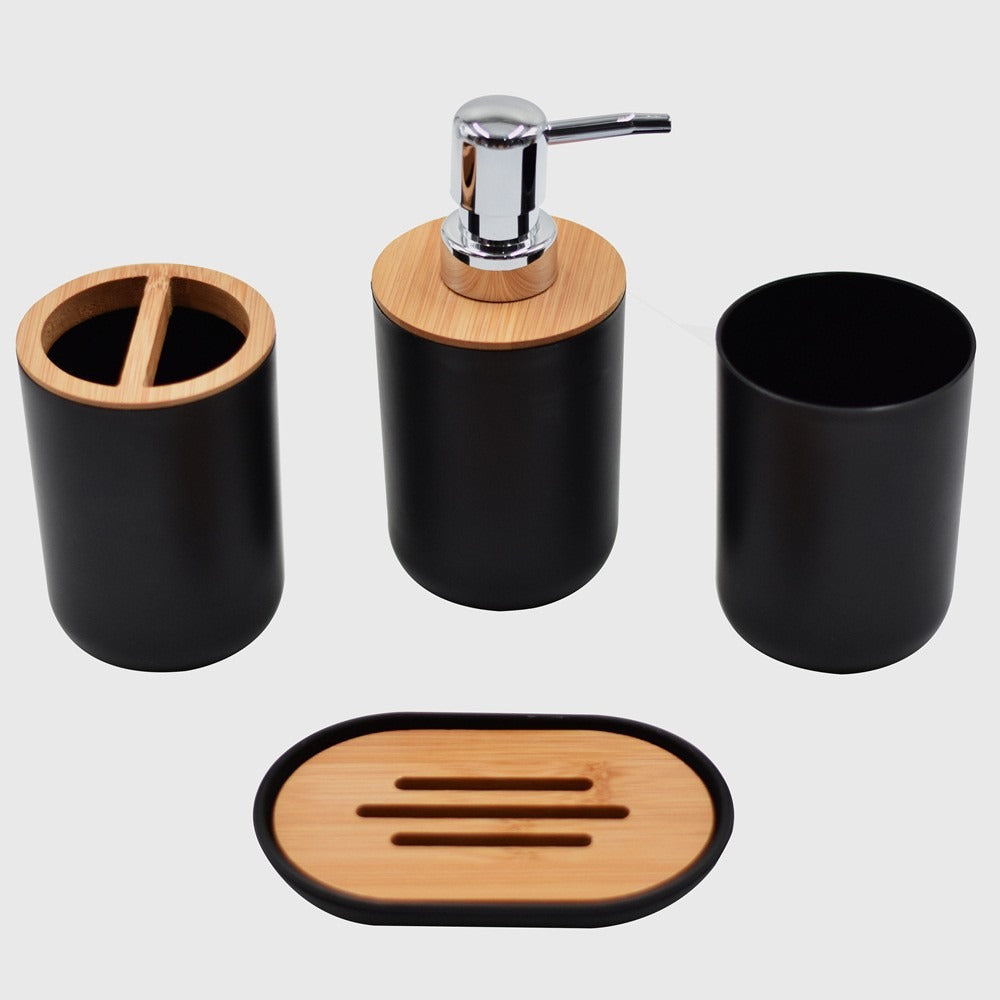 Luxury Bamboo and Wood Bathroom Set