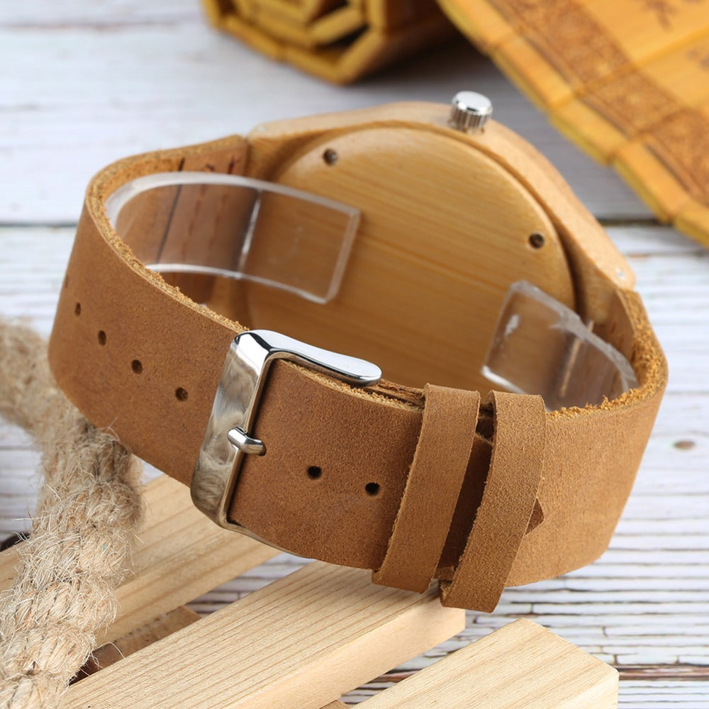 Bamboo Quartz Watch for Men