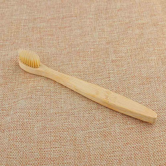 Personal Environmental Bamboo Charcoal Toothbrush For Oral Health Low, Soft Bristle, Wood Handle Toothbrush