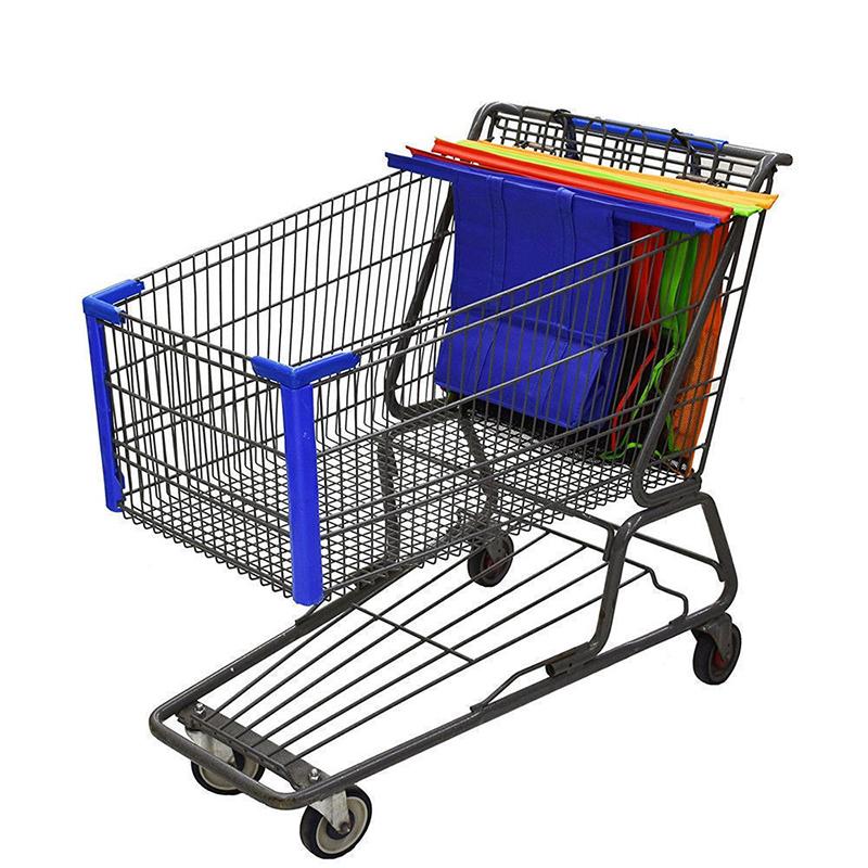 Foldable Eco-friendly Reusable Supermarket Bags 4pcs/set