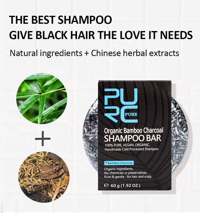 Nourishing Refreshing And Glossy Bamboo Charcoal Shampoo Soap