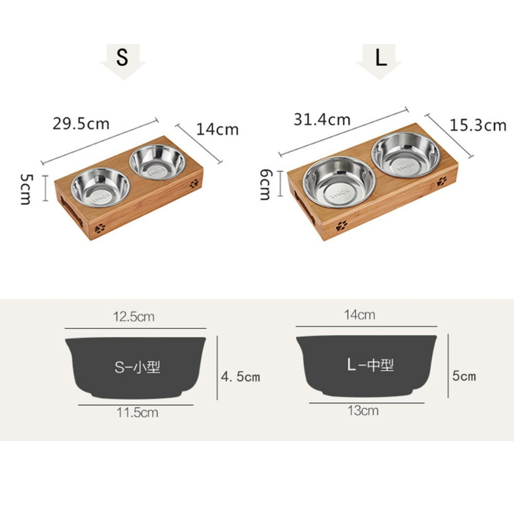 Pet Stainless Steel/Ceramic Feeding and Drinking Bowls