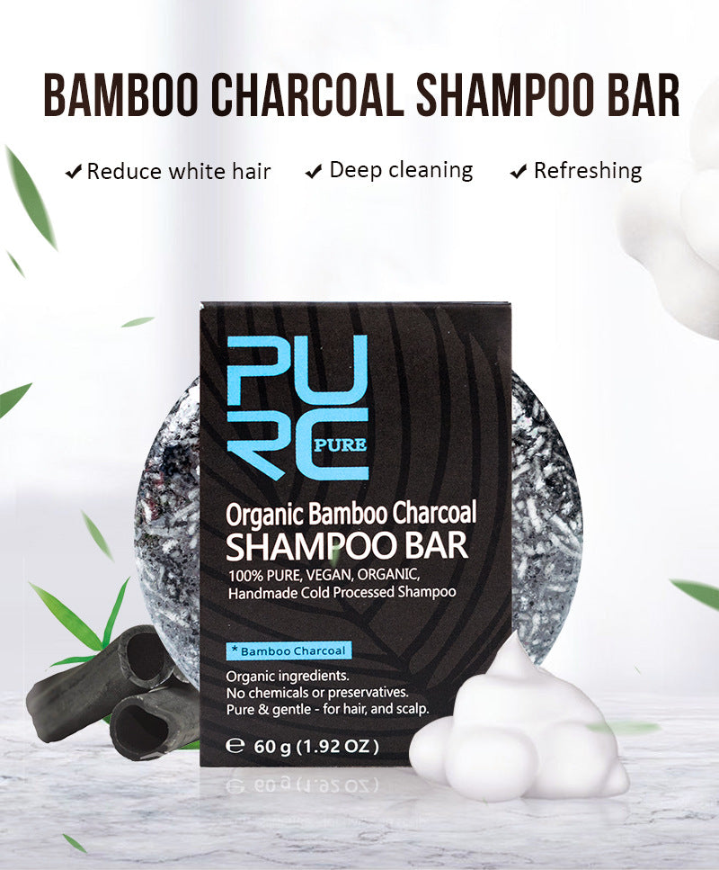 Nourishing Refreshing And Glossy Bamboo Charcoal Shampoo Soap