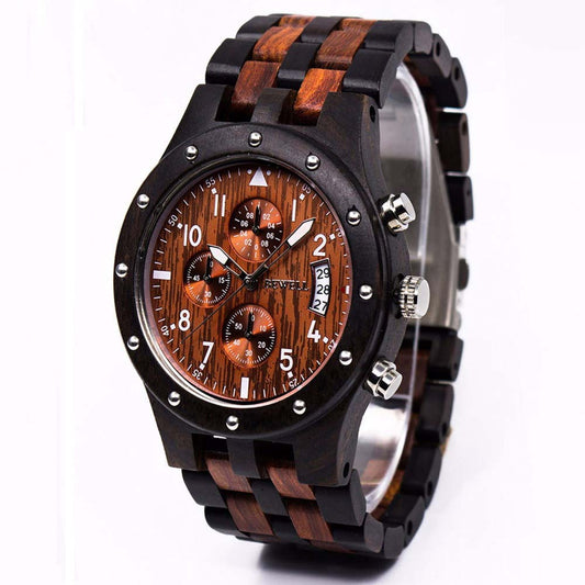 BEWELL Wooden Men's Watch