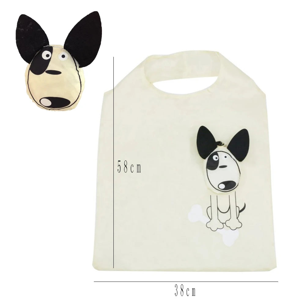 Animals Nylon Foldable Folding Eco Reusable Shopping Bags