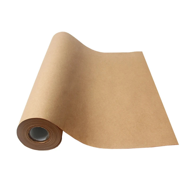 Hysen Brown Kraft Paper Roll  for Gift Wrapping Dunnage and Parcel Biodegradable Gift Wrapping Paper Thick Packing Wrap