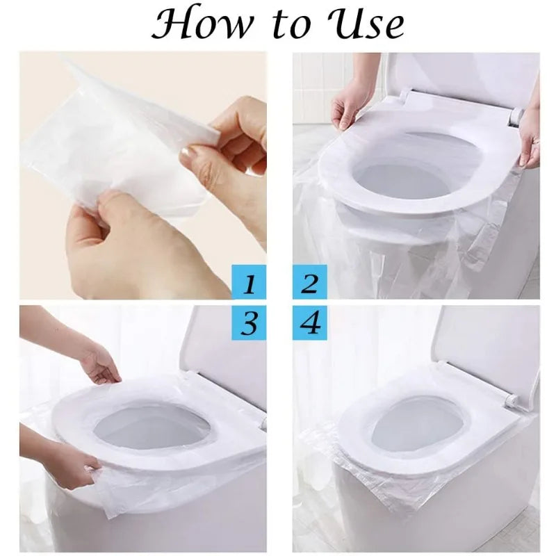 Biodegradable Disposable Plastic Toilet Seat Cover 10/50PCS