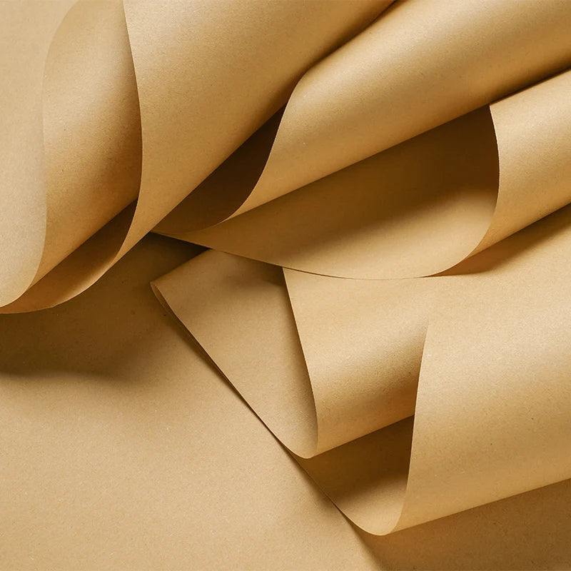 Hysen Brown Kraft Paper Roll  for Gift Wrapping Dunnage and Parcel Biodegradable Gift Wrapping Paper Thick Packing Wrap