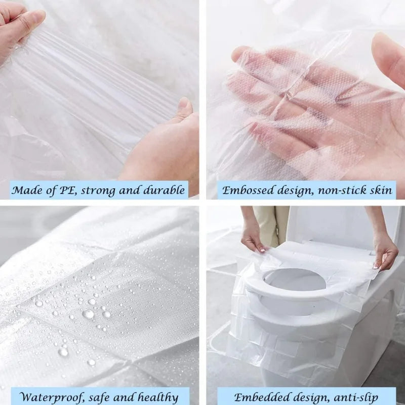 Biodegradable Disposable Plastic Toilet Seat Cover 10/50PCS