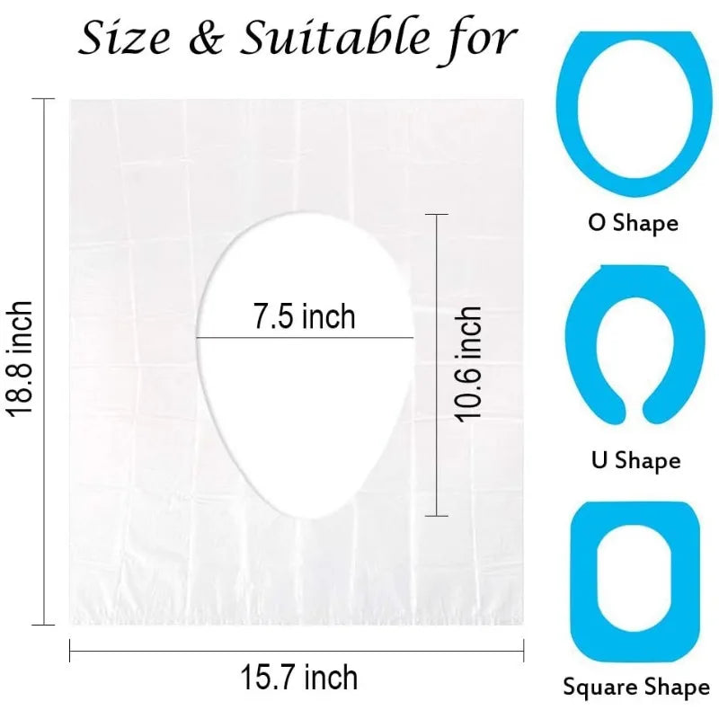 Biodegradable Disposable Plastic Toilet Seat Cover 10/50PCS